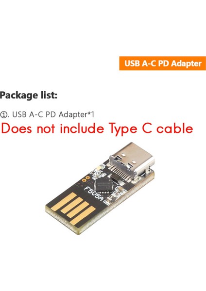 Raspberry Pi5 USB Ac Pd Adaptörü Mini Pd Tetik Aktivasyon Gücü Usb-A'dan Usb-C'ye Raspberry Pi 5 Adaptörü (Yurt Dışından) fiyatları