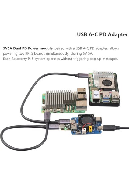 Raspberry Pi5 USB Ac Pd Adaptörü Mini Pd Tetik Aktivasyon Gücü Usb-A'dan Usb-C'ye Raspberry Pi 5 Adaptörü (Yurt Dışından) indirimleri