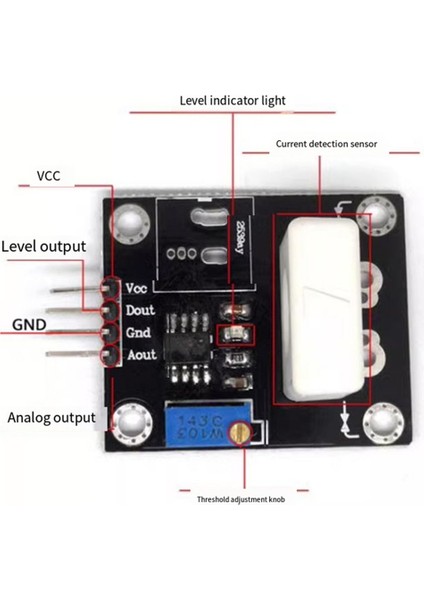 WCS1800 3-5V Hall Akım Sensörü Ayarlanabilir DC100A 70A 35A Kısa Aşırı Akım Dedektörü Koruma Modülü (Yurt Dışından) modelleri