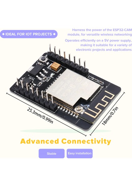 OV2640 Kamera Olmadan ESP32-CAM Geliştirme Kartı Iot Projeleri Için Ideal (Yurt Dışından) indirimleri