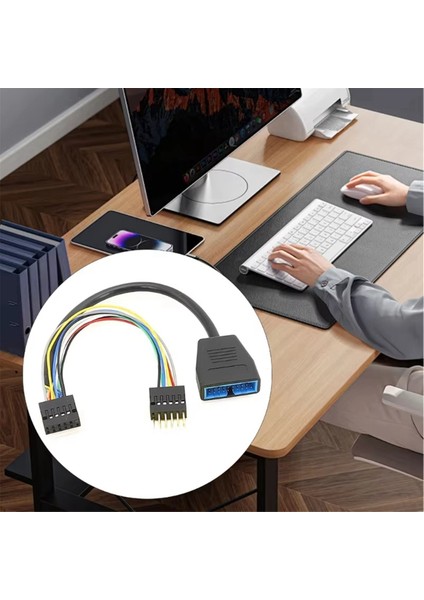 Yüksek Hızlı 11PIN USB Dişi - 11PIN USB Erkek 19PIN USB Kablosu Lenovo Bilgisayar Veri Aktarımı ve Şarjı Için (Yurt Dışından) modelleri