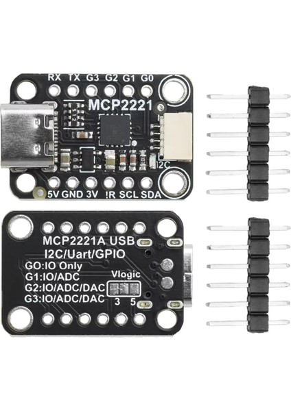 MCP2221A Usb'den Gpıo ADC/I2C Adaptör Modülü Type-C Arayüz Sinyal Işleme Kartı OLED Ekran Sensörü Pwm Sürücüsü (Yurt Dışından) indirimleri