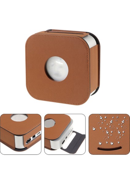 Mac Mini M4/pro Kılıfı Için Koruyucu Kılıf Pu Deri Kılıf Darbeye Dayanıklı Çanta Mac Mini 2024 Kılıfı Siyah (Yurt Dışından) modelleri