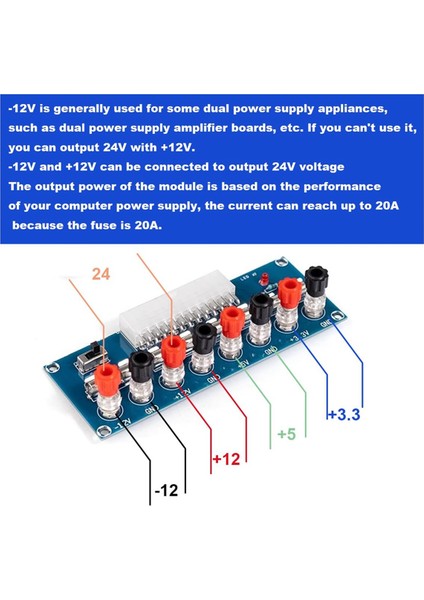 XH-M229 Masaüstü Kasa Güç Kaynağı Atx Adaptör Kartı Alma Kartı Bağlantı Modülü Güç Kaynağı Çıkış Terminal Bloğu (Yurt Dışından) indirimleri