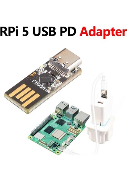 Raspberry Pi USB Ac Pd Adaptörü 5V5A Pd Güç Modülü Adaptörü Kablo ile Sistem Pd Olmayan Güç Uyarısını Çözün (Yurt Dışından) modelleri