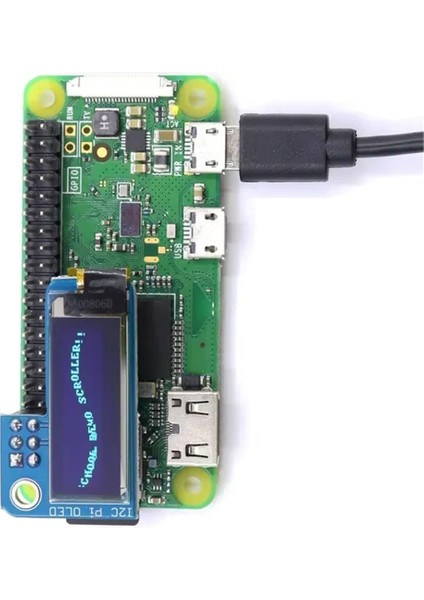 0.91 Inç OLED 128X32 I2C Iıc SSD1306 Mavi OLED Ekran Modülü Rpı Raspberry Pi 1, B+, 2, 3 ve Sıfır Için (Yurt Dışından) fırsatları