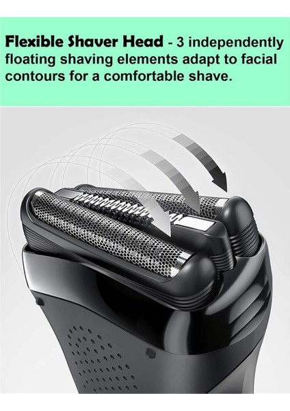 Braun Elektrikli Tıraş Makinesi Için 21B Serisi 3 Yedek Başlık, S3 Islak ve Kuru Başlık Folyo ve Kesici 300S, 310S, 3010BT (Yurt Dışından) fiyatları