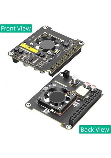 Raspberry Pi 5 Için Poe Hat Soğutma Fanı/bilgisayar Modülü 5, Otomatik Renk Değiştirme LED Işığı ile (Yurt Dışından) fiyatları