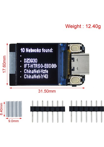 T-Qt V1.1 ESP32-S3 GC9107 0.85 Inç LCD Ekran Modülü Geliştirme Kartı Wıfı Bluetooth Tam Renkli IPS 128X128 Ekran (Yurt Dışından) modelleri