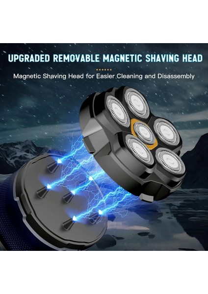 Titanyum Elektrikli Tıraş Makinesi - Erkekler Için Şarj Edilebilir Baş ve Yüz Tıraş Makinesi, Kablosuz Tıraş Makinesi, Hipoalerjenik Islak ve Kuru Tıraş Makinesi (Yurt Dışından) indirimleri