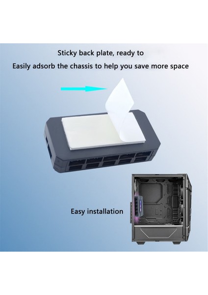 Şasi Fan Hub 10 Port Argb 3pın+Pwm 4pın Port Uzaktan Kumanda ile Donatılmıştır - Aydınlatmayı Kontrol Etme Beyaz (Yurt Dışından) modelleri