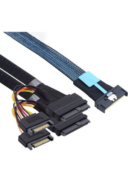 Ince Sas Mcıo 8i 74P'DEN Çift Sff 8639'A 15P Sata Erkek Güç Veri Kablosu ile Sunucu Adaptör Kablosu 0,5 M (Yurt Dışından) fiyatları