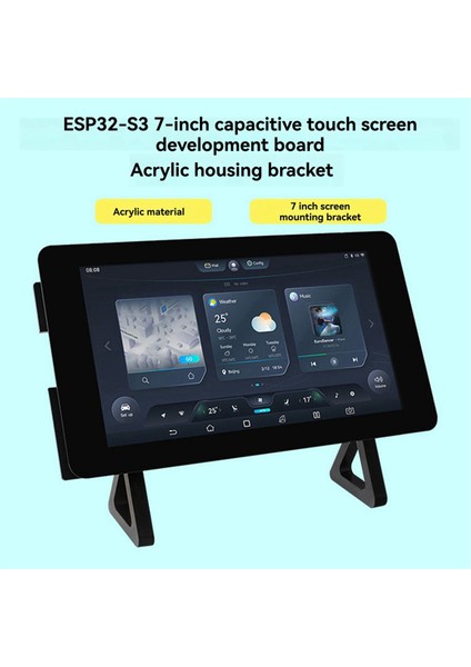ESP32-S3 Geliştirme Kartı Için Akrilik Kasa 7 Inç Dokunmatik Ekran Muhafaza Braketi ESP32-S3 Ekranı Için Akrilik Tutucu (Yurt Dışından) indirimleri