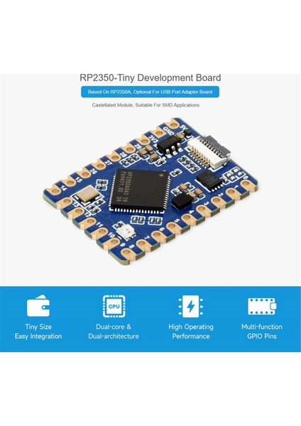 Raspberry Pi Pıco USB Type C Arayüzü 520KB Sram 2mb Flash Için RP2350-TINY Geliştirme Kartı RP2350-TINY (Yurt Dışından) fiyatları