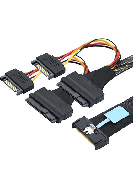 Ince Sas Mcıo 8i 74P'DEN Çift Sff 8639'A 15P Sata Erkek Güç Veri Kablosu ile Sunucu Adaptör Kablosu 0,5 M (Yurt Dışından) fırsatları