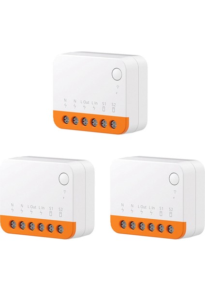 3 Adet Ewelink Wi-Fi Akıllı Anahtar Iki Yönlü Kontrol Akıllı Ev Modülü Alexa Google Asistan Için Sesli Uzaktan Kumanda (Yurt Dışından)