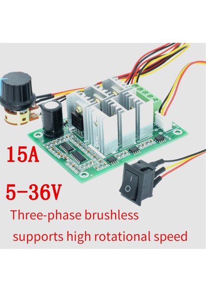 DC5-36V 15A Fırçasız Motor Kontrol Cihazı Yüksek Güçlü Motor Sürücü Kartı Ayarlanabilir Hız Regülatörü Iha'lar, Robotlar Için (Yurt Dışından) modelleri