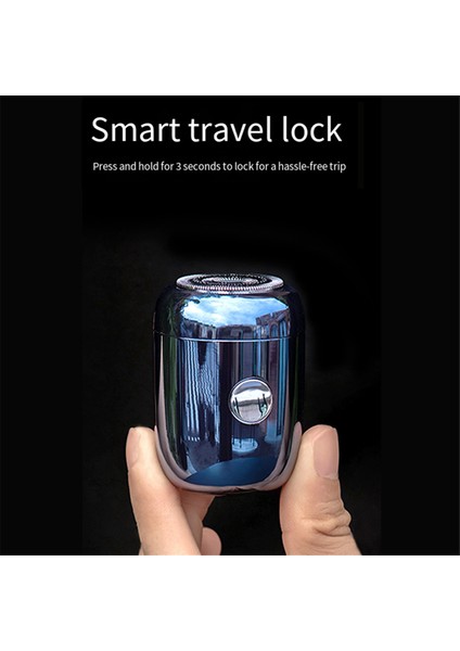 Mini Elektrikli Tıraş Makinesi USB Şarj Edilebilir Taşınabilir Elektrikli Tıraş Makinesi Erkekler ve Kadınlar Için Su Geçirmez Seyahat Tıraş Makinesi (Yurt Dışından)