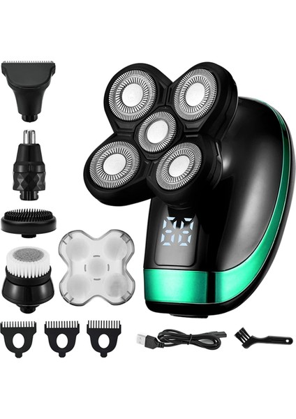 5'i 1 Arada Şarj Edilebilir Elektrikli Tıraş Makinesi, Tıraş Kılı Kesme Burun Kılı, Kulak Kılı Düzeltici, Erkekler Için Yüz Temizleme Fırçası (Yurt Dışından) modelleri