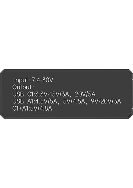 Iflight PD100W Adaptörü Tft Renkli Ekranlı Çok Protokollü Hızlı Şarj Desteği Type-C/usb Taşınabilir Dönüştürücü Adaptör (Yurt Dışından) fiyatları