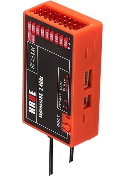 462E Küçük 9 Kanal HR8E Elrs Pwm Alıcı Adaptörü 1800MM Antenler Uçaklar ve Tekneler Için Expresslrs Kırmızı Desteği (Yurt Dışından) fiyatları