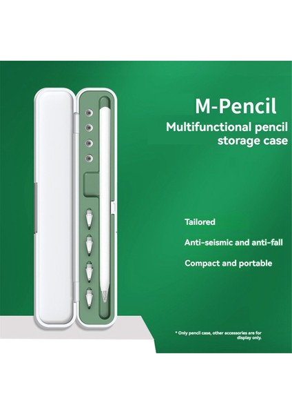 Apple Pencil 1/2/3/pro Kılıfı Için Taşıma Kutusu Huawei M-Pencil 1/2 Xiaomi Stylus Kalem Tutucu Koruyucu Kılıf Yeşil (Yurt Dışından) fiyatları