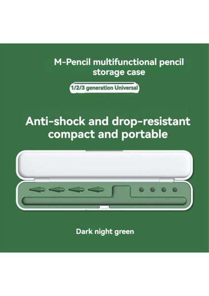 Apple Pencil 1/2/3/pro Kılıfı Için Taşıma Kutusu Huawei M-Pencil 1/2 Xiaomi Stylus Kalem Tutucu Koruyucu Kılıf Yeşil (Yurt Dışından) indirimleri
