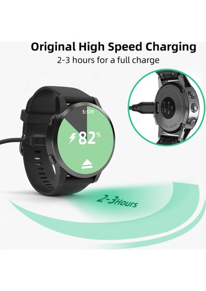 Garmin Saat Şarj Cihazı ile Uyumlu 2 Adet Usbc Şarj Cihazı, Garmin Fenix 7 6 5 Serisi Için Veri Senkronizasyon Şarj Kablosu (3.3ft) (Yurt Dışından) modelleri