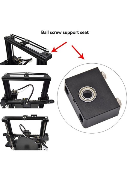 Creality ENDER3/CR10 Serisi Için Z Eksenli Kılavuz Vida Üst Bilyalı Vida Destek Yuvası Gelişmiş Metal Z-Çubuğu Desteği (Yurt Dışından) fiyatları
