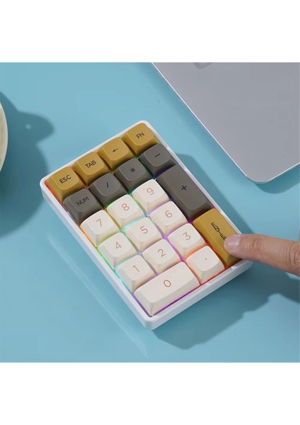 21KEYS Mini Klavye 2.4g Kablosuz Sayısal Tuş Takımı Muhasebe, Numpad Oyun Programlama Için Mekanik Sayısal Tuş Takımı Tuş Takımı B (Yurt Dışından) fiyatları