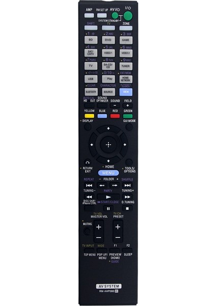 RM-AAP080 Uzaktan Kumandayı Sony Av System Uzaktan Kumandası ile Değiştirin (Yurt Dışından)