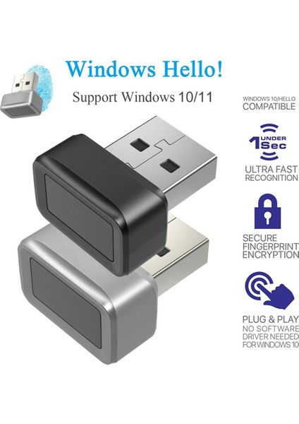 USB Parmak Izi Anahtar Okuyucu Fıdo U2F Taşınabilir Güvenlik Anahtarı Windows Hello Sahteciliğe Karşı Hızlı Eşleşen Güvenlik Anahtarı, A (Yurt Dışından) modelleri