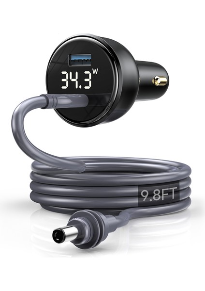 Starlink Mini 100W 2'si 1 Arada Araç Şarj Cihazı Için 3 Metre Tip-C'den Dc Kabloya LED Ekran Çakmak Deliğine Takın (Yurt Dışından)