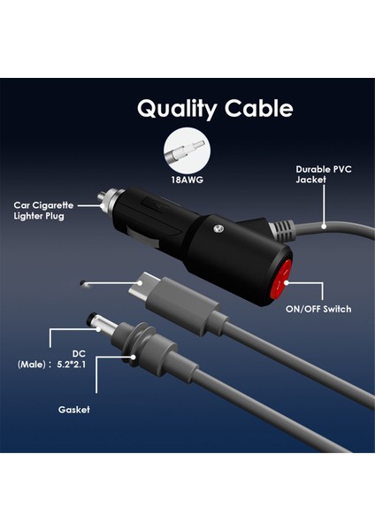 Starlink Mini 3'ü 1 Arada Dc Güç Kablosu Kordonu Su Geçirmez Uzatma Mini USB C 12-20V Çakmak Fişi ve Dc 5m (Yurt Dışından) modelleri