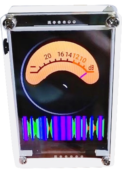 Sesle Etkinleştirilen 1.3 Inç Müzik Spektrumu Ritim Seviyesi Göstergesi Vu Metre Hd LCD Renkli Analog Çok Modlu Destek Gps (Yurt Dışından)