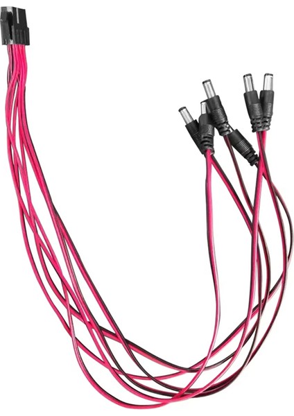 Atx Grafik Kartı Pcı-E 6pin Dişi 6 Port Dc 5.5x2.5mm Erkek Fişler 12V Güç Kablosu (Yurt Dışından) modelleri