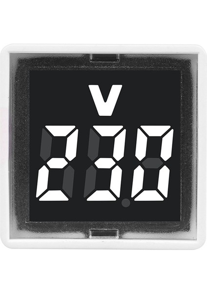 Dijital Voltmetre Kare AC220V Kare Gerilim Test Cihazı LED Ekran ve Gösterge Işığı ile Ab Fişi Beyaz (Yurt Dışından) modelleri