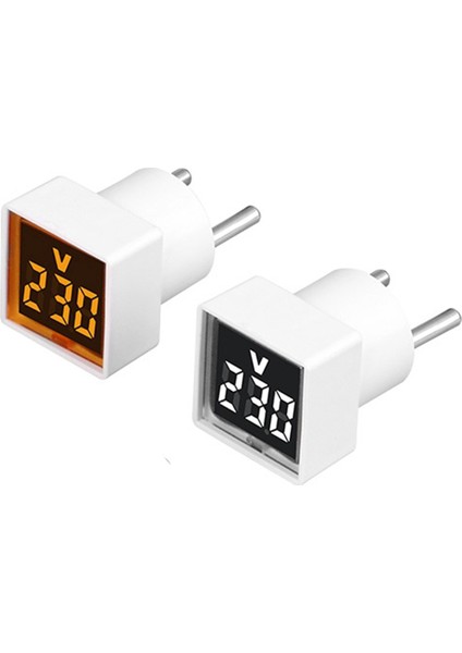 Dijital Voltmetre Kare AC220V Kare Gerilim Test Cihazı LED Ekran ve Gösterge Işığı ile Ab Fişi Beyaz (Yurt Dışından) fırsatları