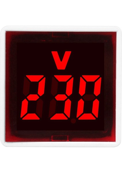 Dijital Voltmetre Kare AC220V Kare Gerilim Test Cihazı LED Ekran ve Gösterge Işığı ile Ab Fiş Kırmızı (Yurt Dışından) modelleri