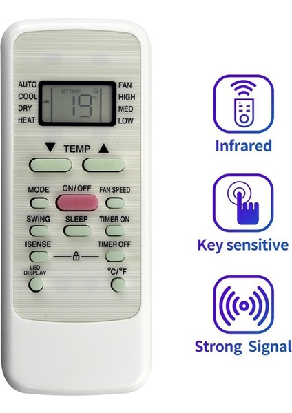 Midea Klima Için RG51F2(2)/EFU1 A/c Uzaktan Kumandasını Değiştirin RG51F2(2)/EFU1 Uzaktan Kumandası (Yurt Dışından) fiyatları