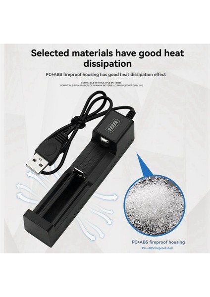 2 Adet 18650 Pil Şarj Cihazı USB Tek Yuvalı Evrensel Şarj Cihazı Şarj Edilebilir Lityum Piller Için Kayar Tasarım (Yurt Dışından) fiyatları