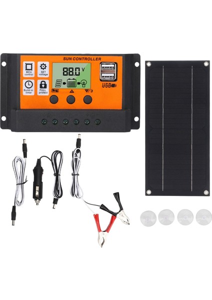 100A 18V Şarj Kontrol Cihazı ile 600W Güneş Paneli Kiti Açık Hava Karavan Kamp Tekne Römork Sistemi Için Güneş Şarjı (Yurt Dışından)