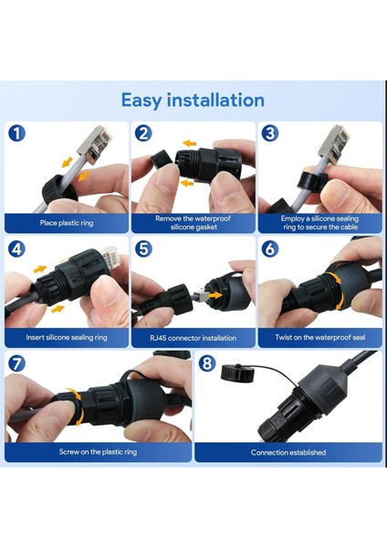 Starlink Ethernet Adaptörü Gen 3 Mini Starlink Kablo Uzatması RJ45 Bağlantı Parçası Starlink Gen 3 Çanak Için Su Geçirmez (Yurt Dışından) fiyatları