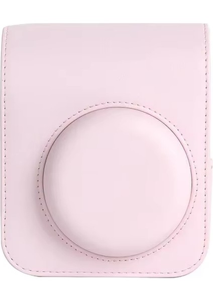 Instax MINI12 Kamera Kılıfı Pu Deri Yumuşak Koruyucu Kılıf Seyahat Çantası Fujifilm Film Kamera Çantası Omuz Askılı, C (Yurt Dışından)