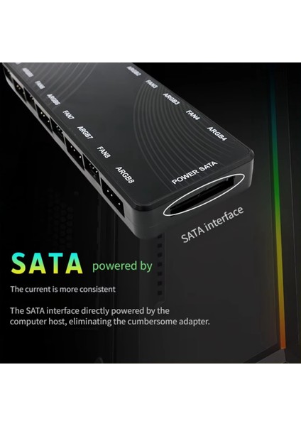 Şasi Fan Işık Kontrol Cihazı 2'si 1 Arada Pwm + Argb Hub Çift Sekiz Yollu Ayırıcı 8 Portlu Hub (Yurt Dışından) indirimleri