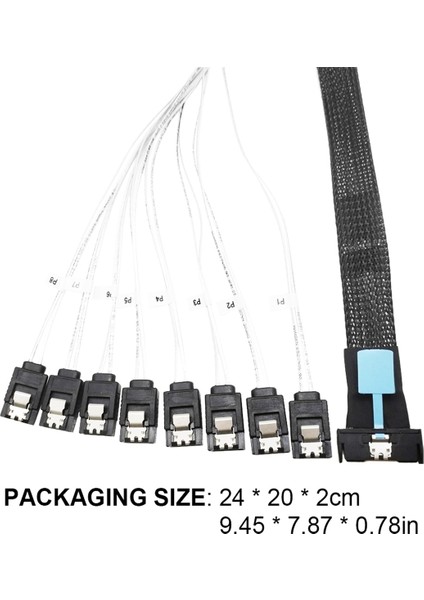 0,5 M Pcı-E Slimline Sas SFF-8654 8ı Ila 8x Sata Sunucu Sabit Sürücü Dönüştürme Kablosu SFF-8654 74P Ila 8xsata 7p Kablosu (Yurt Dışından) indirimleri