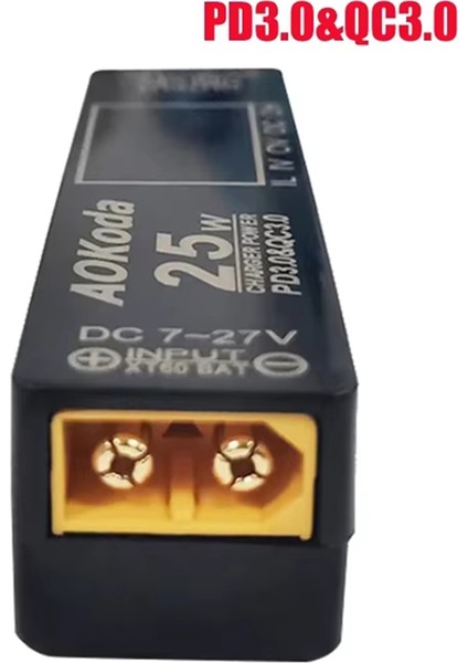 Aokoda XT60 - Pd3.0 Lipo Pil Hızlı Şarj Cihazı Aşırı Yük Koruması Kısa Devre Koruması Akıllı Telefon Tablet Pc Dıy Parçası (Yurt Dışından) fırsatları