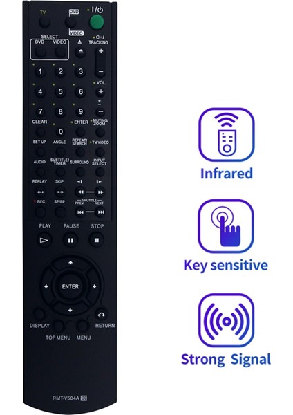 Uzaktan Kumanda RMT-V504A Sony Video DVD Combo Oynatıcı SLVD100 SLVD281P SLVD380P YSP4000BL SLV-D271P SLV-D300P (Yurt Dışından) fırsatları