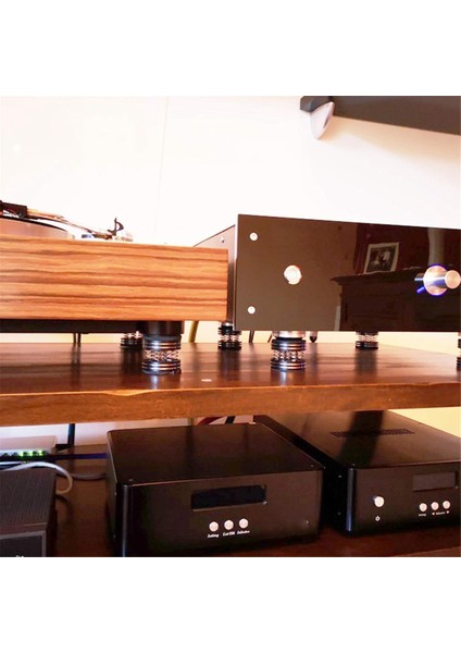 Hifi Ses Ayak Pedi Alüminyum Alaşım Yay Şok Emici Hoparlör Ekipmanı Çivi Ayak Çivisi (4 Adet) (Yurt Dışından) modelleri