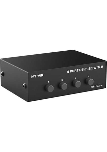 RS232 Anahtarı 4'ü 1 Arada Çıkış RS232 Seri Db9 Pin Anahtarı 4x1 Pc Konsol Yazıcı Paylaşım Seçici Kontrol Cihazı (Yurt Dışından) modelleri